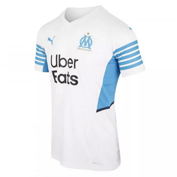 Trikot Marseille Heim 2021-22 Weiß Fussballtrikots Günstig